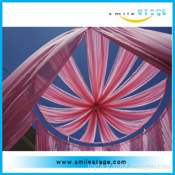 portable pipe and chiffon drape kits for hall decorations
